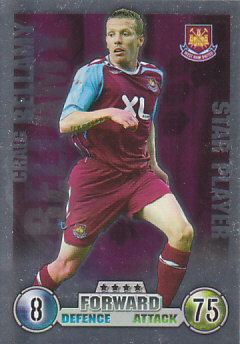 Craig Bellamy West Ham United 2007/08 Topps Match Attax Star player #357